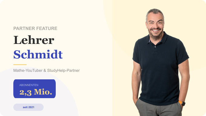 Lehrer Schmidt & StudyHelp: Mathe von Klasse 1 bis 10