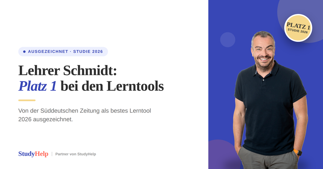 Lehrer Schmidt gewinnt Studie 2026: Beste Lerntools nach Süddeutsche Zeitung