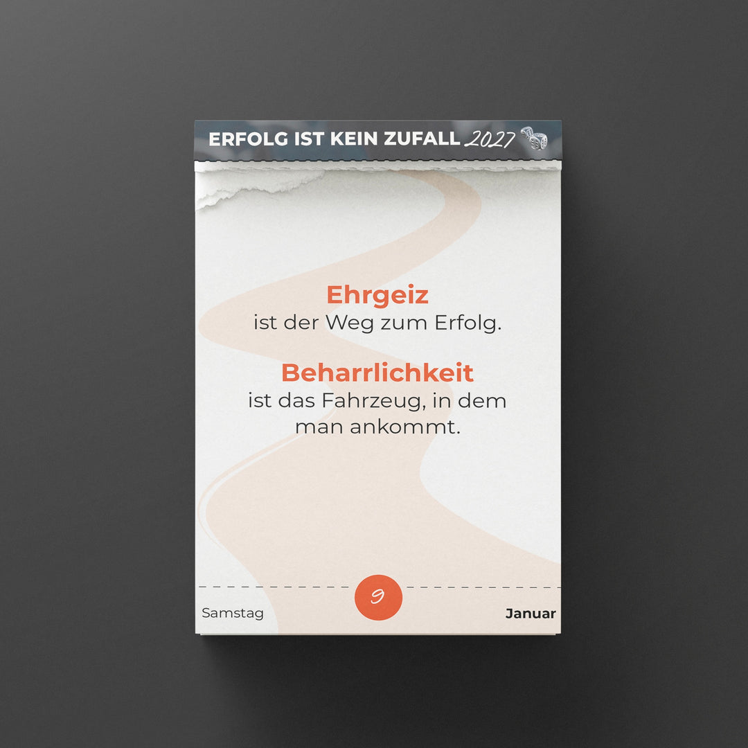 Erfolg ist kein Zufall – Abreißkalender 2027