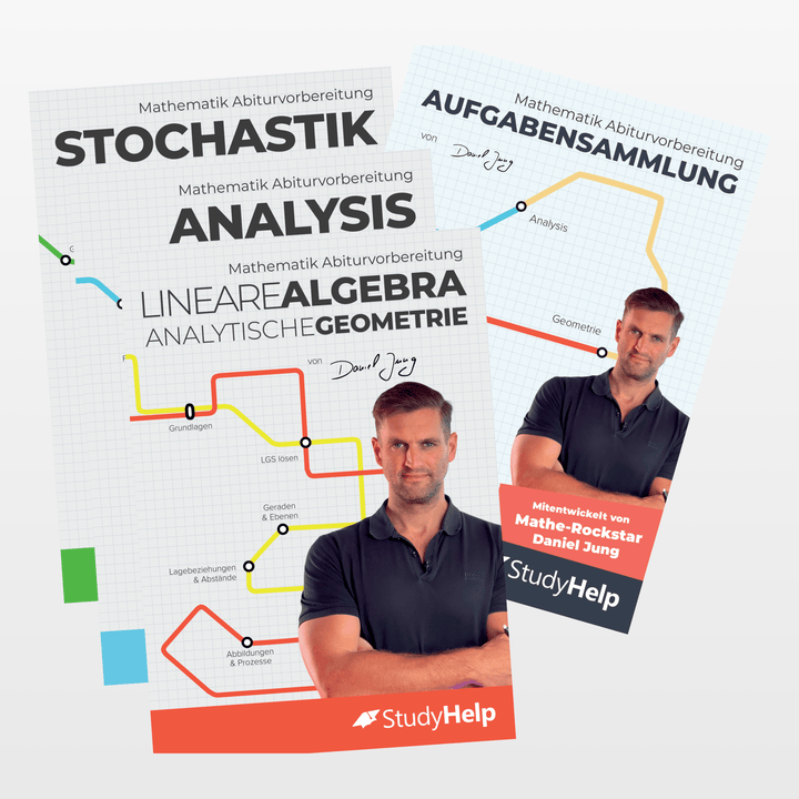 Mathe Abitur Lernhefte Set + Aufgabensammlung | StudyHelp Verlag.