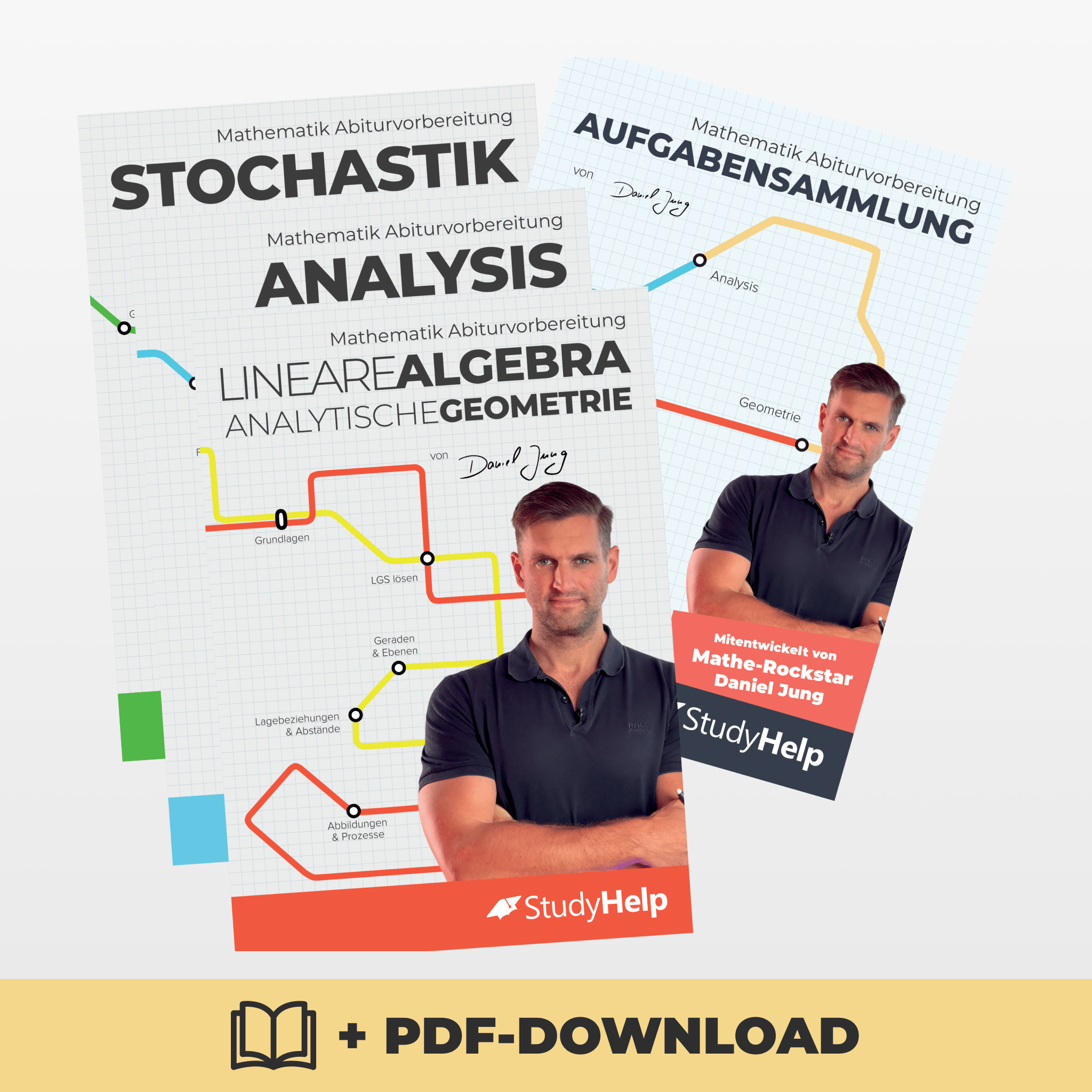 Mathe Abitur Lernhefte Set + Aufgabensammlung Buch