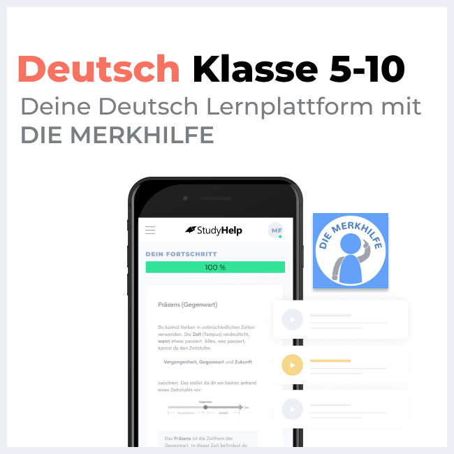 Deutsch Onlinekurse für die 5.-10. Klasse | StudyHelp Verlag.