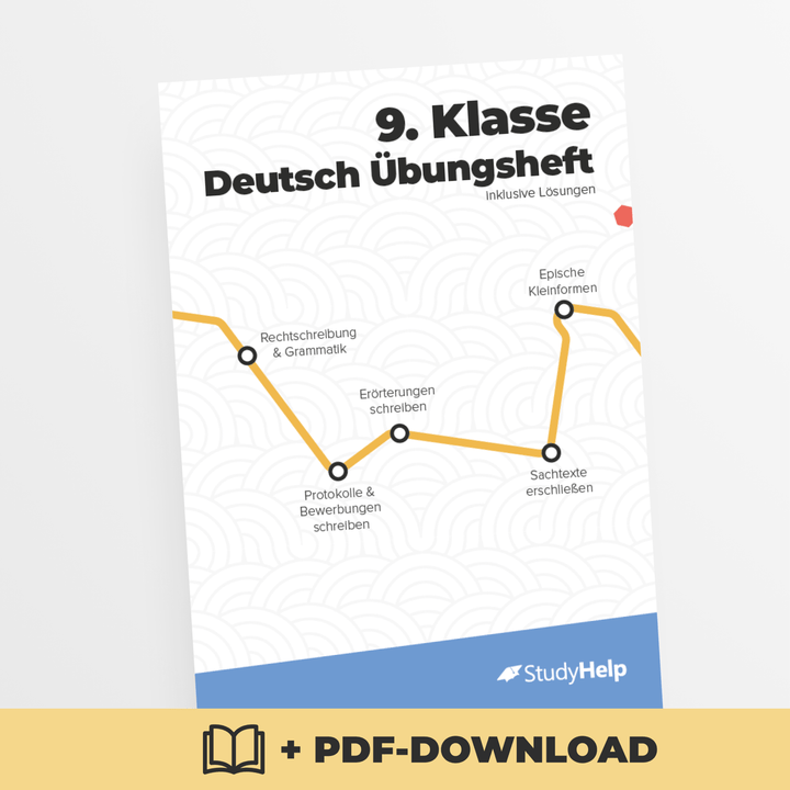 Deutsch Übungsheft 9. Klasse | StudyHelp Verlag.