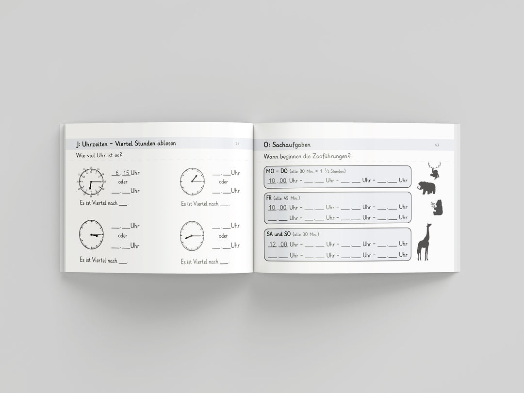 Werde fit in Mathe - Uhrzeiten und Zeitspannen | StudyHelp Verlag.