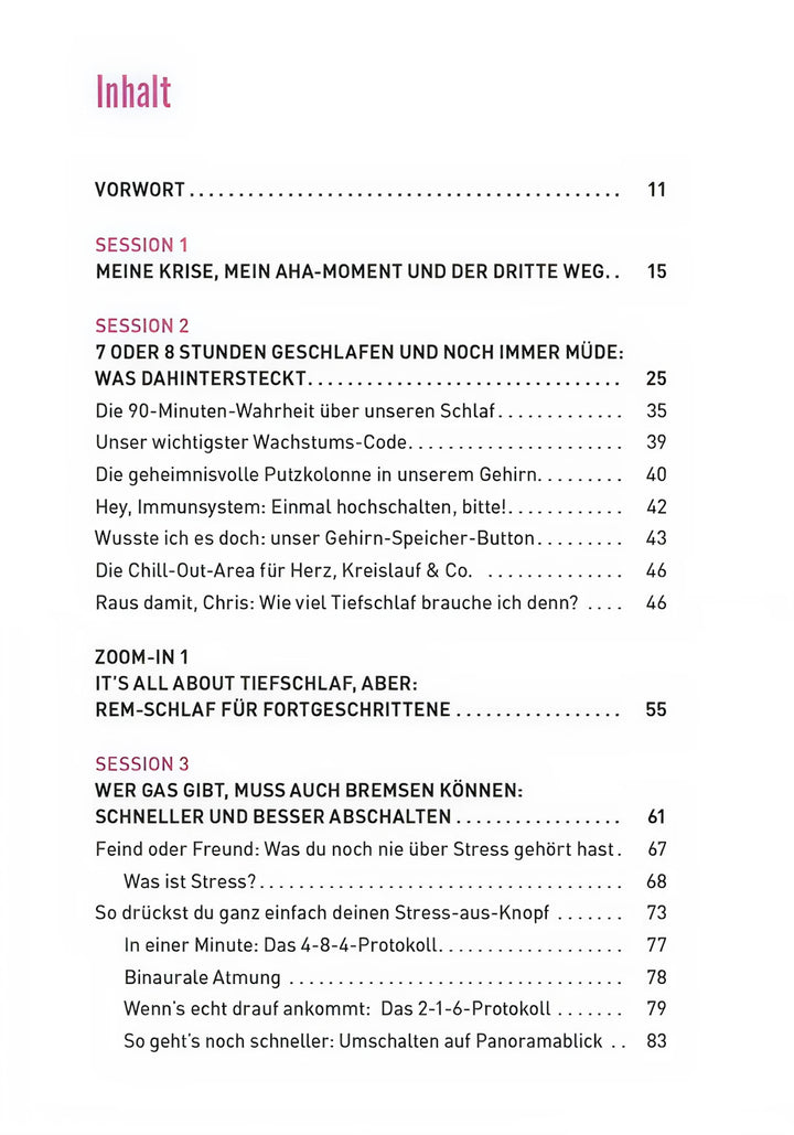 Die Tiefschlaf-Formel