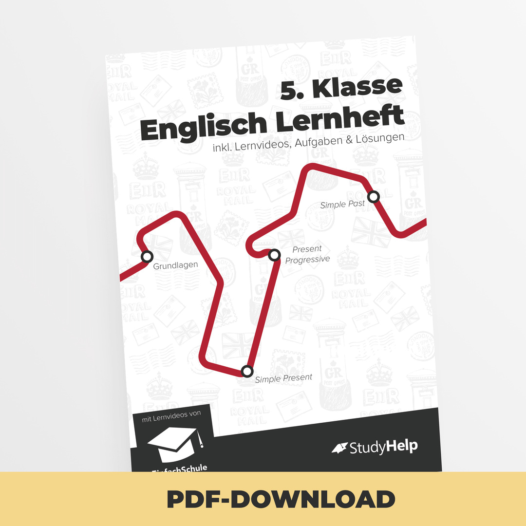 Englisch Lernheft 5. Klasse mit EinfachSchule | StudyHelp Verlag.
