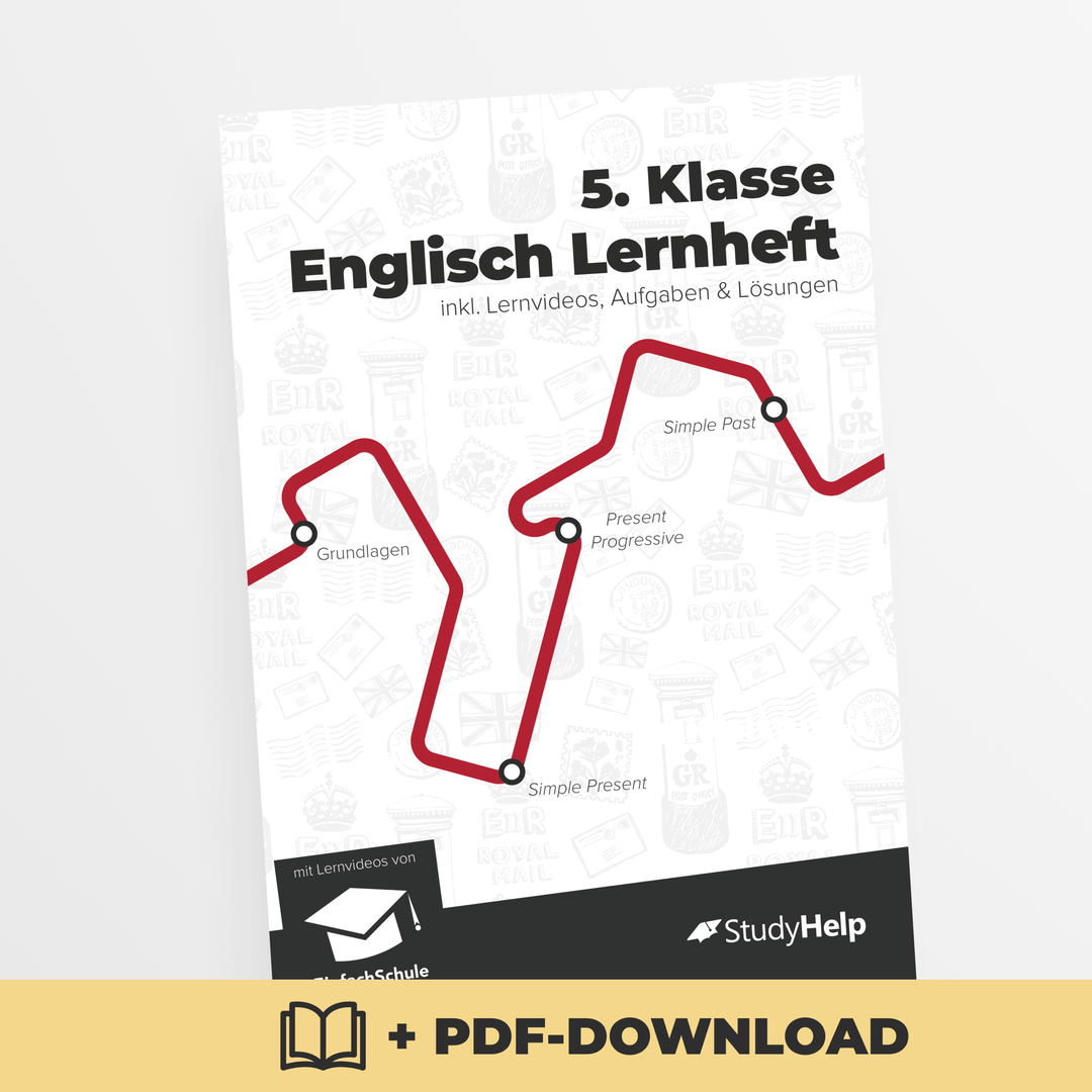 Englisch Lernheft 5. Klasse mit EinfachSchule | StudyHelp Verlag.