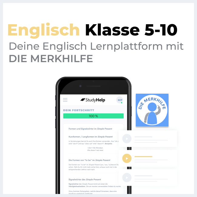 Englisch Onlinekurse für die 5.-10. Klasse | StudyHelp Verlag.