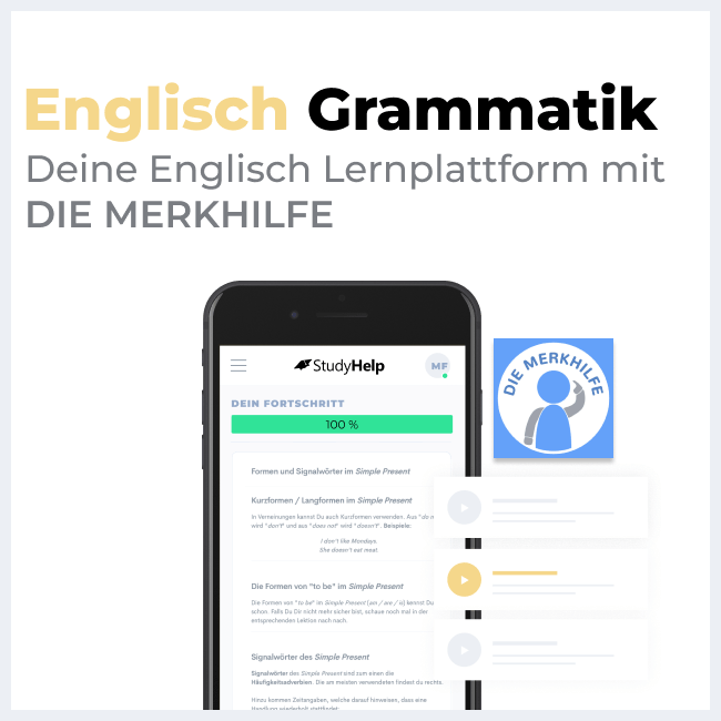 Englisch Grammatik Onlinekurs | StudyHelp Verlag.