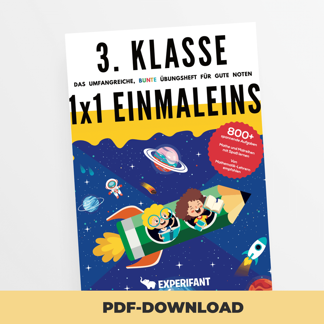 3. Klasse Mathe 1x1 (Einmaleins) | Experifant Verlag.