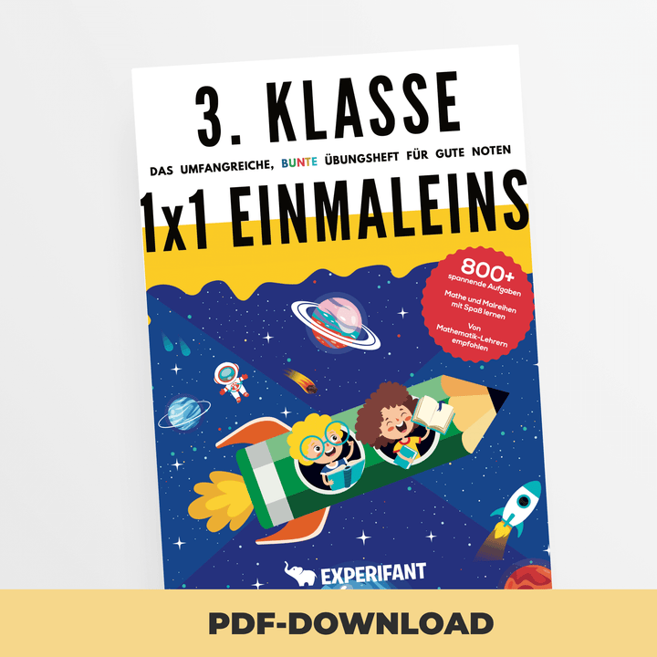 3. Klasse Mathe 1x1 (Einmaleins) | Experifant Verlag.