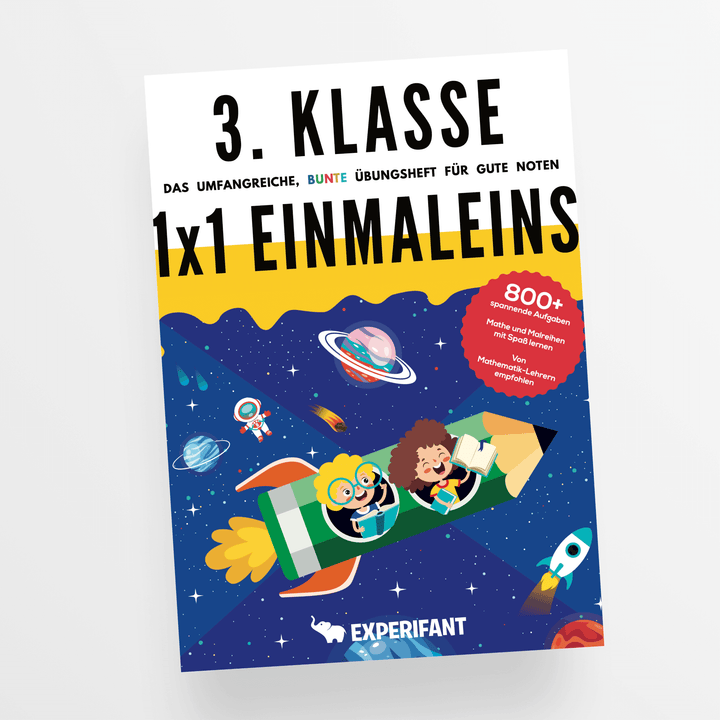 3. Klasse Mathe 1x1 (Einmaleins) | Experifant Verlag.