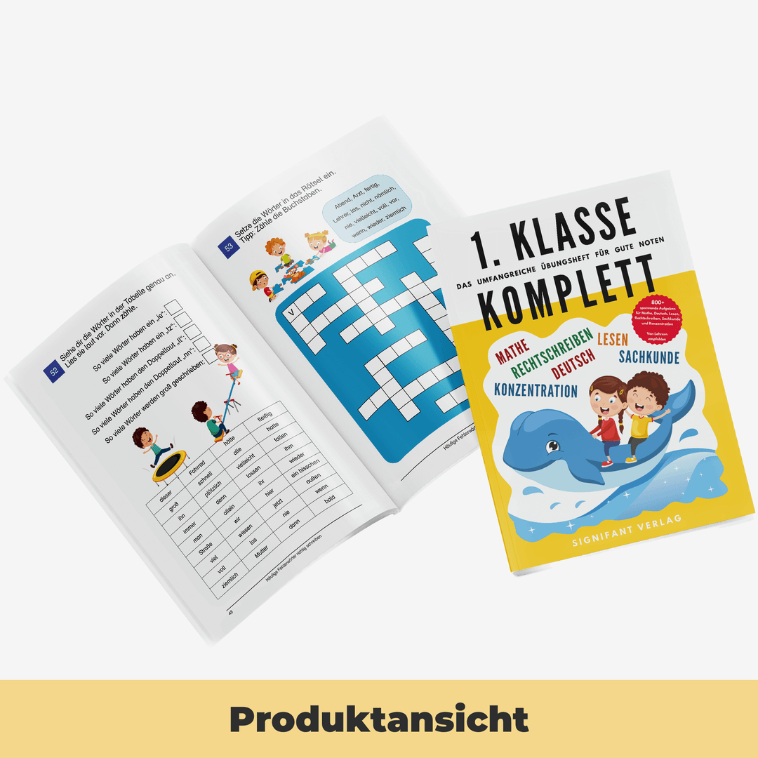 1. Klasse Komplett - Das umfangreiche Übungsheft für gute Noten | Experifant Verlag.