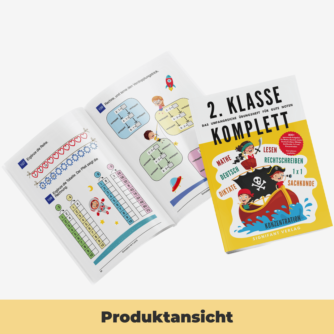 2. Klasse Komplett - Das umfangreiche Übungsheft für gute Noten | Experifant Verlag.