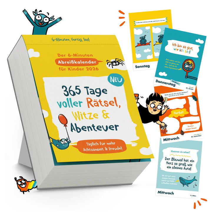 6-Minuten-Abreißkalender für Kinder – Spaß und Lernen jeden Tag