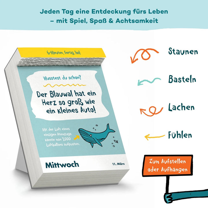 6-Minuten-Abreißkalender für Kinder – Spaß und Lernen jeden Tag