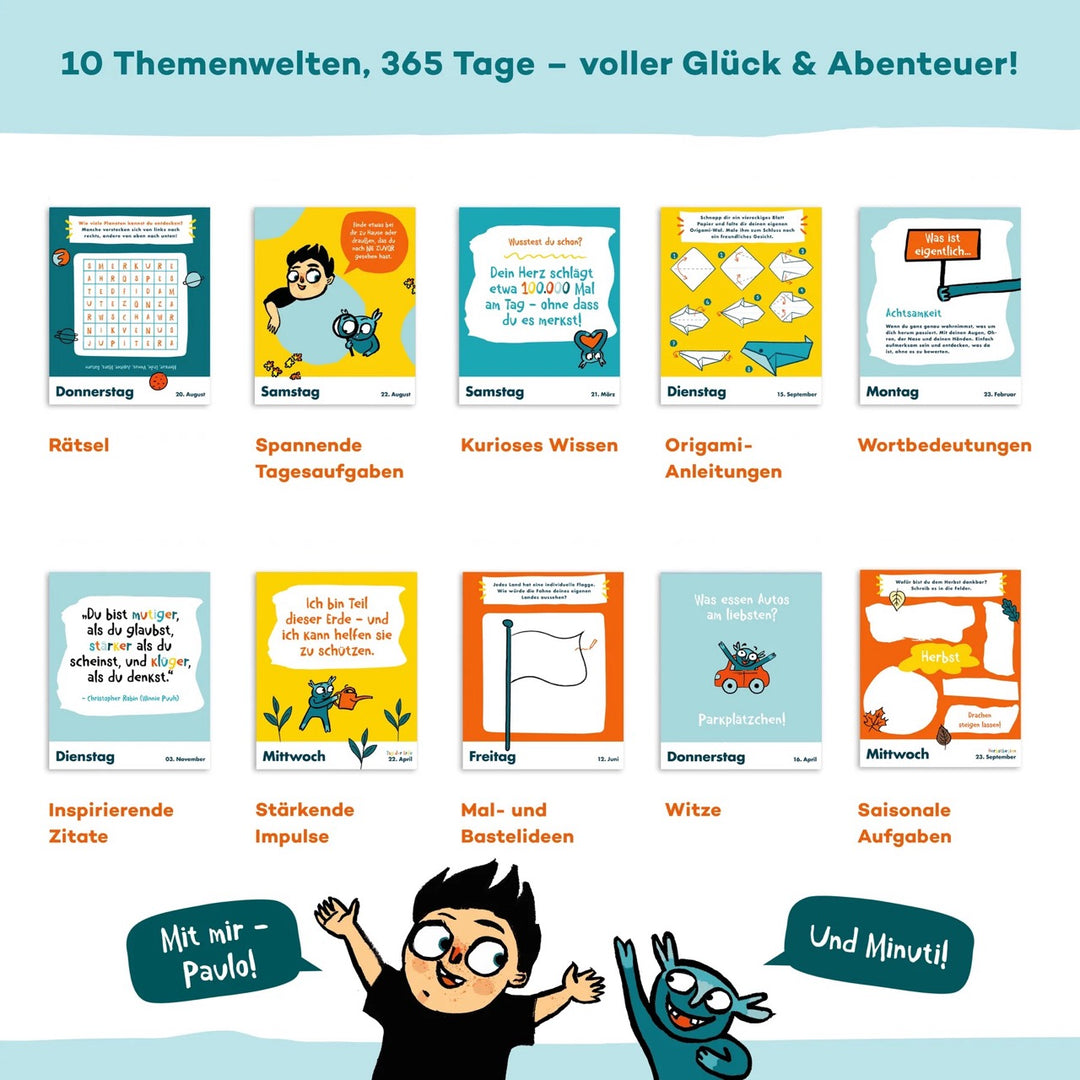 6-Minuten-Abreißkalender für Kinder – Spaß und Lernen jeden Tag
