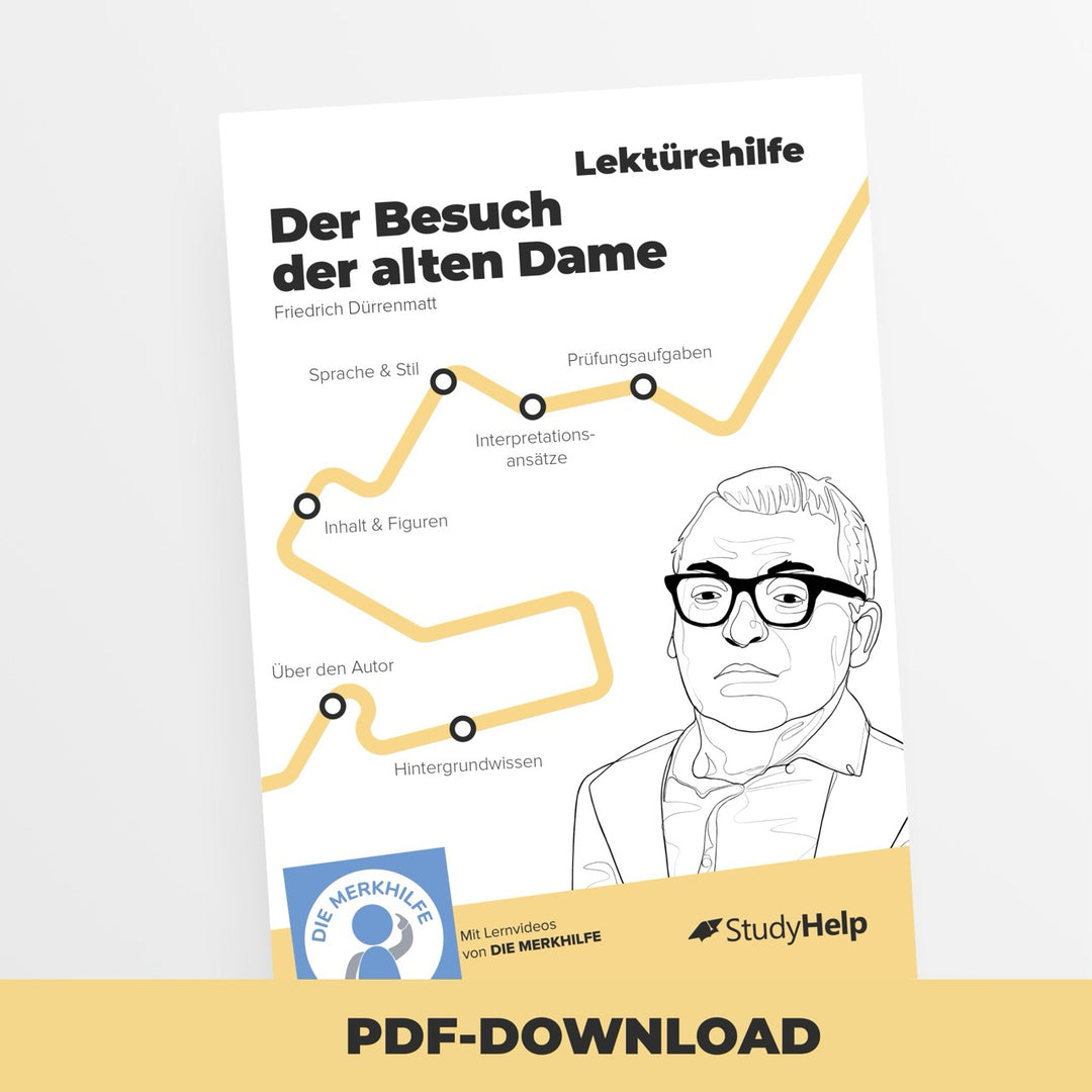 Lektürehilfe zu Besuch der alten Dame - Dürrenmatt | StudyHelp Verlag.
