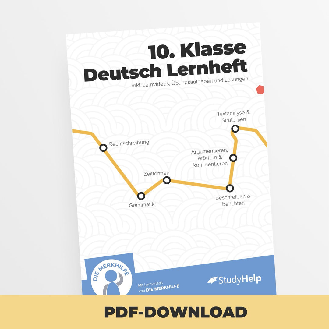 Deutsch Lernheft 10. Klasse | StudyHelp Verlag.