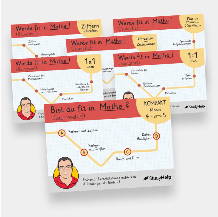 Werde fit in Mathe - Set inkl. Diagnoseheft | StudyHelp Verlag.