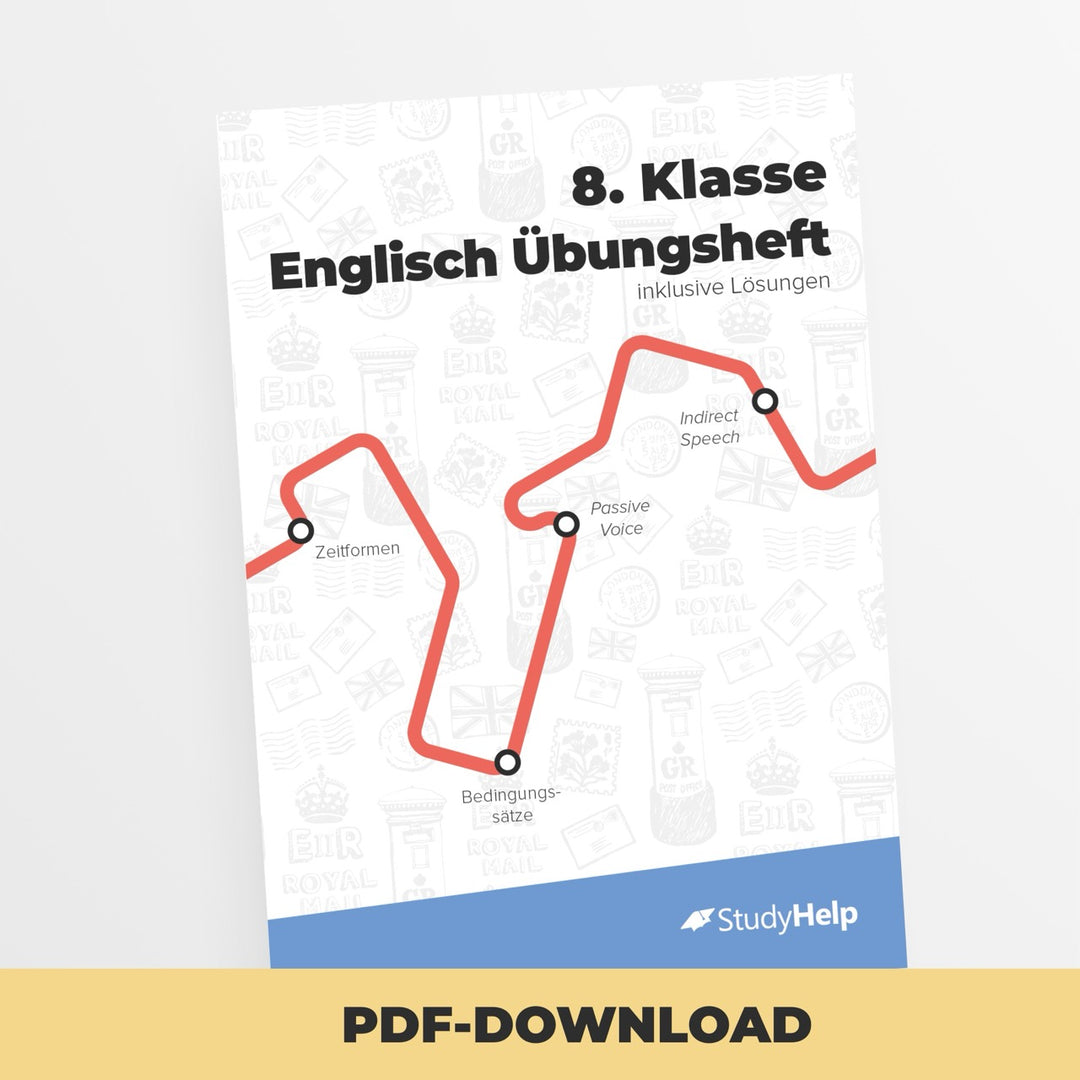 Englisch Übungsheft 8. Klasse | StudyHelp Verlag.