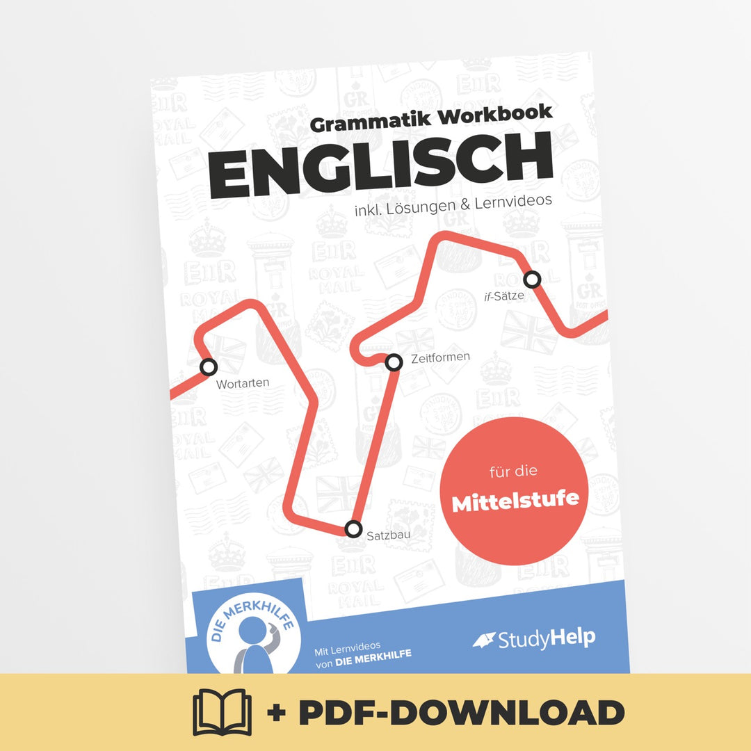 Englisch Grammatik Lernheft | StudyHelp Verlag.