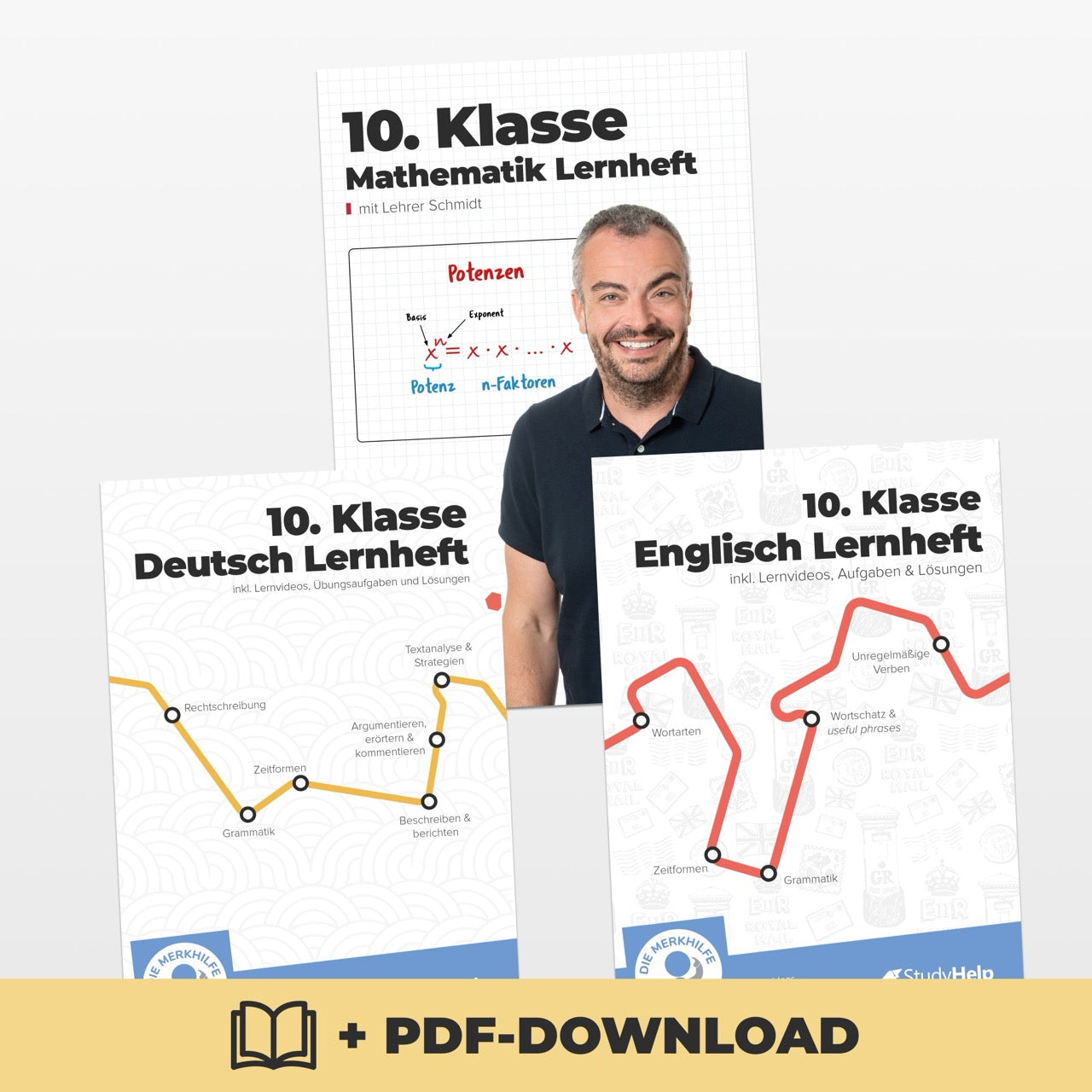 Hauptfächer Lernhefte Set für die 10. Klasse