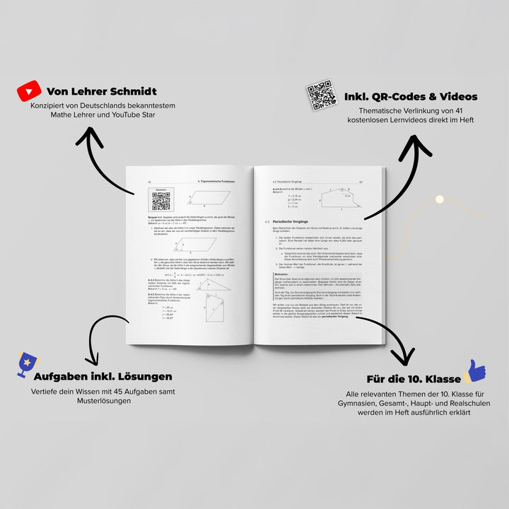 Mathematik Lernheft 10. Klasse by Lehrer Schmidt | StudyHelp Verlag.