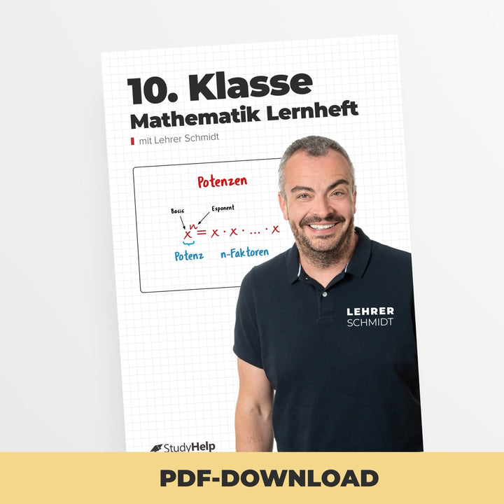 Mathematik Lernheft 10. Klasse by Lehrer Schmidt | StudyHelp Verlag.