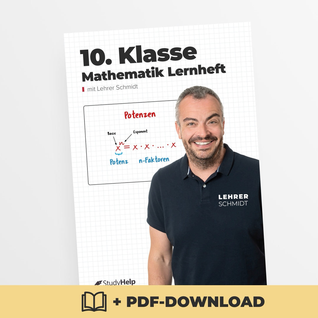 Mathematik Lernheft 10. Klasse by Lehrer Schmidt | StudyHelp Verlag.