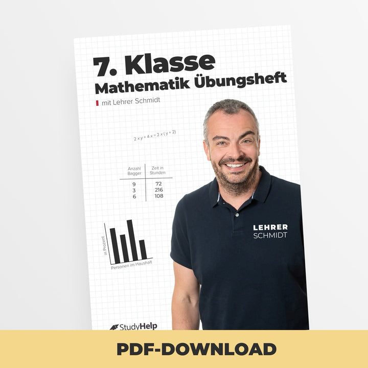 Mathematik 7. Klasse Übungsheft | StudyHelp Verlag.