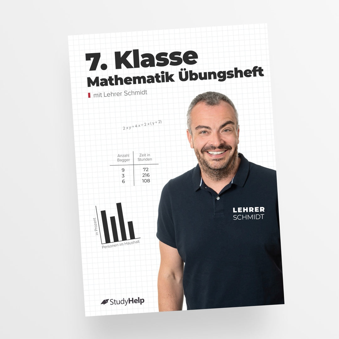 Mathematik 7. Klasse Übungsheft | StudyHelp Verlag.