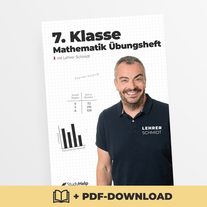 Mathematik 7. Klasse Übungsheft | StudyHelp Verlag.