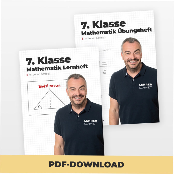 Mathematik Set 7. Klasse by Lehrer Schmidt | StudyHelp Verlag.