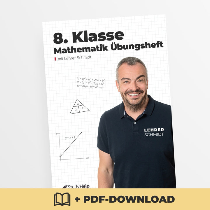 Mathematik 8. Klasse Übungsheft | StudyHelp Verlag.
