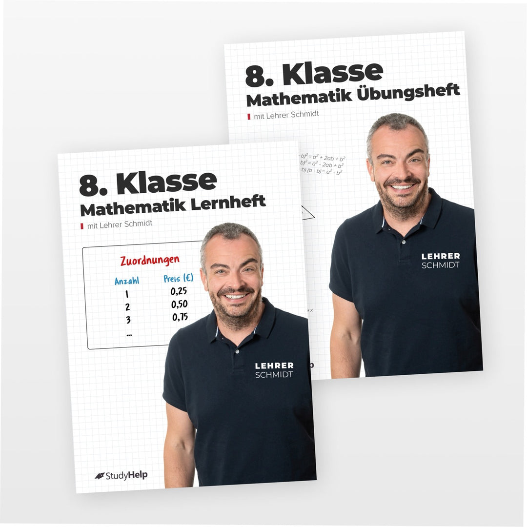 Mathematik Set 8. Klasse by Lehrer Schmidt | StudyHelp Verlag.