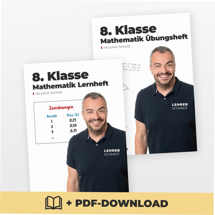 Mathematik Set 8. Klasse by Lehrer Schmidt | StudyHelp Verlag.