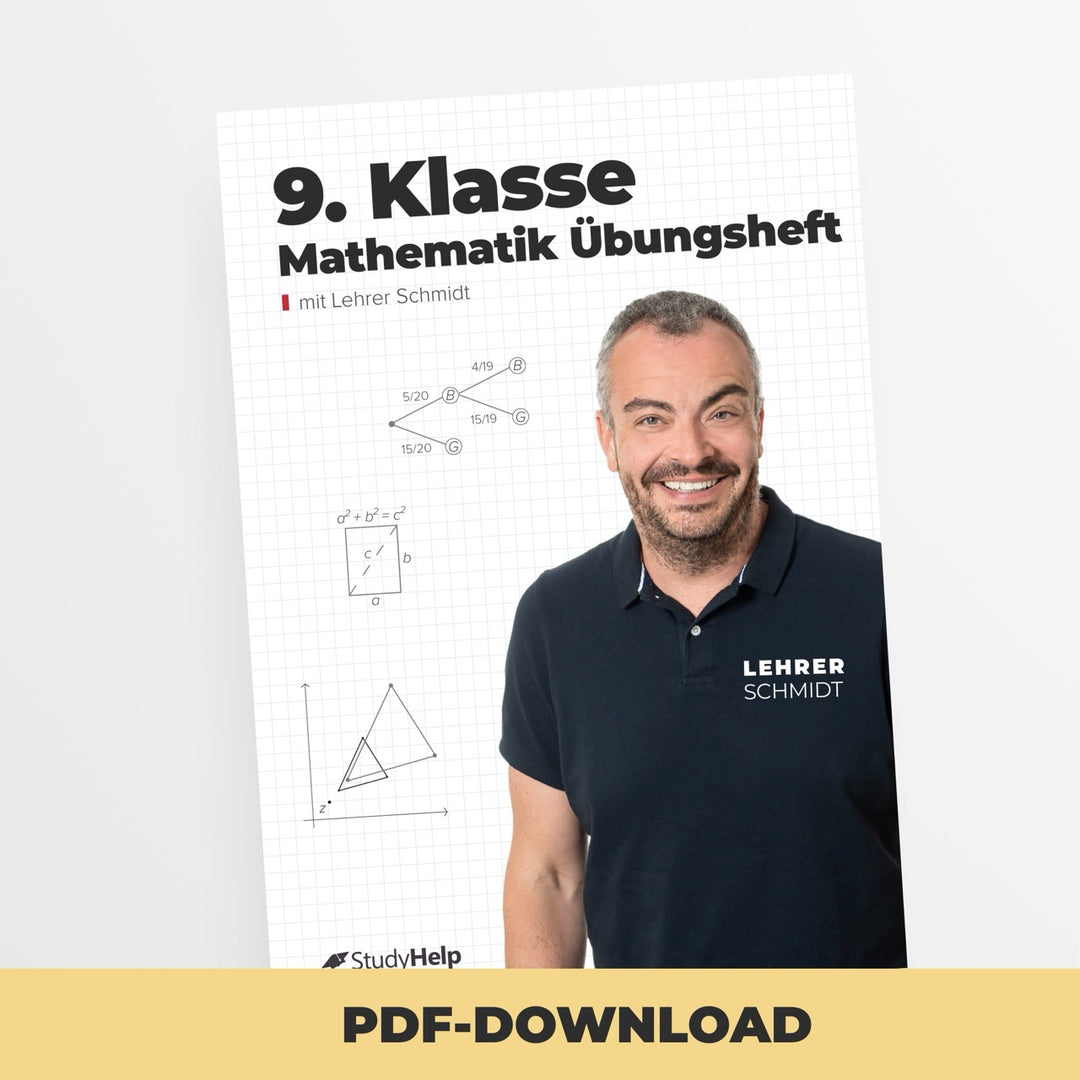 Mathematik 9. Klasse Übungsheft | StudyHelp Verlag.