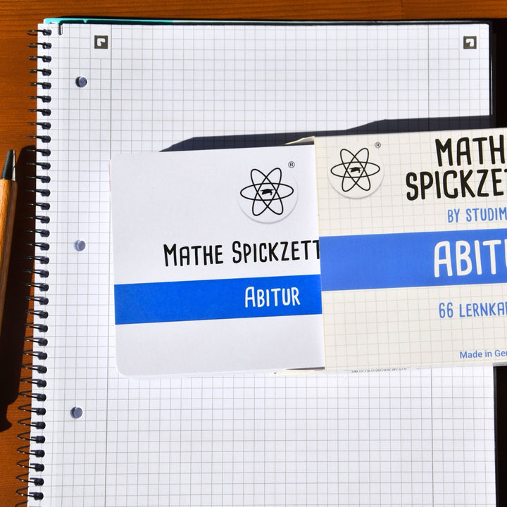 Mathe Spickzettel A6 Pro: Lernkarten für das Abitur | Studimup.