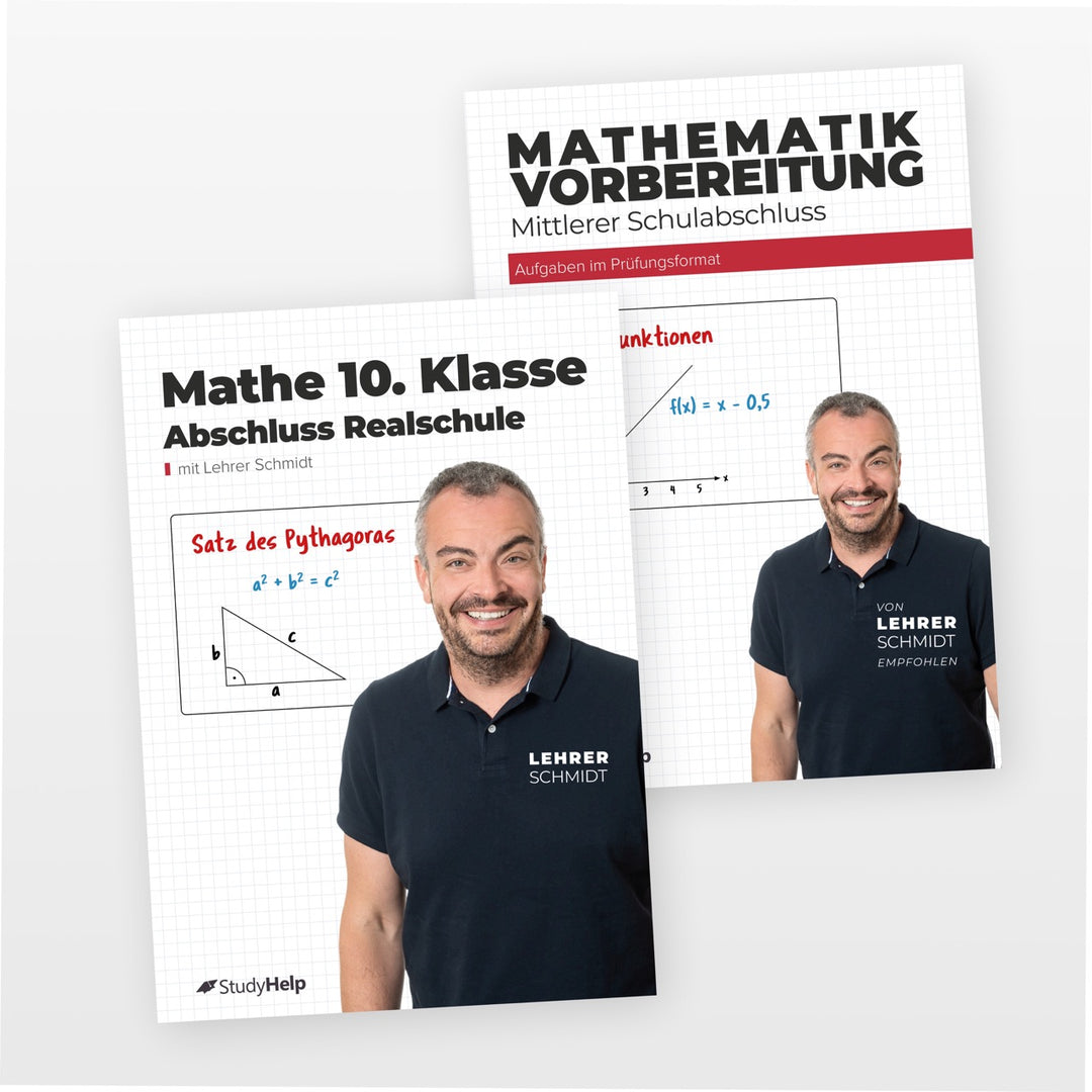 Mathe Komplett-Set – Realschulabschluss & Prüfungsvorbereitung | StudyHelp Verlag.