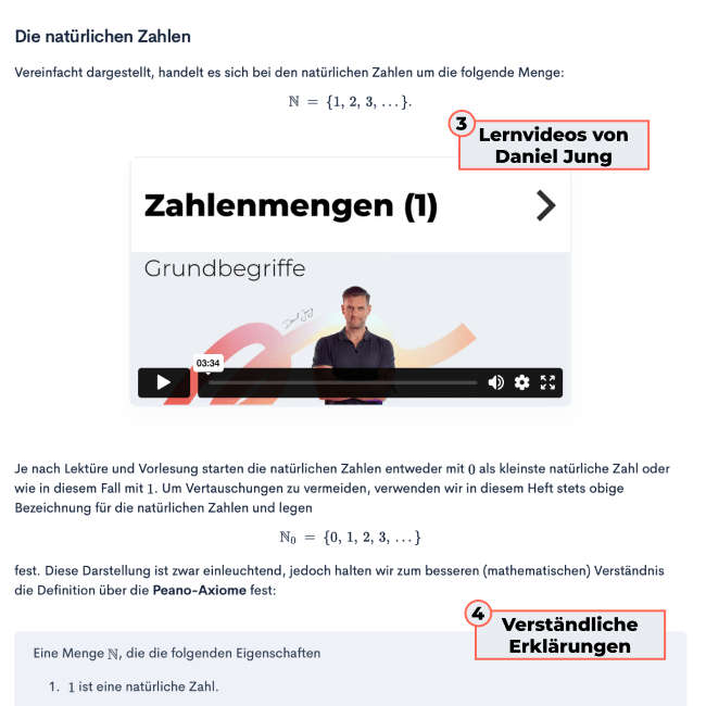 Mathe für Lehramt Onlinekurs | StudyHelp Verlag.