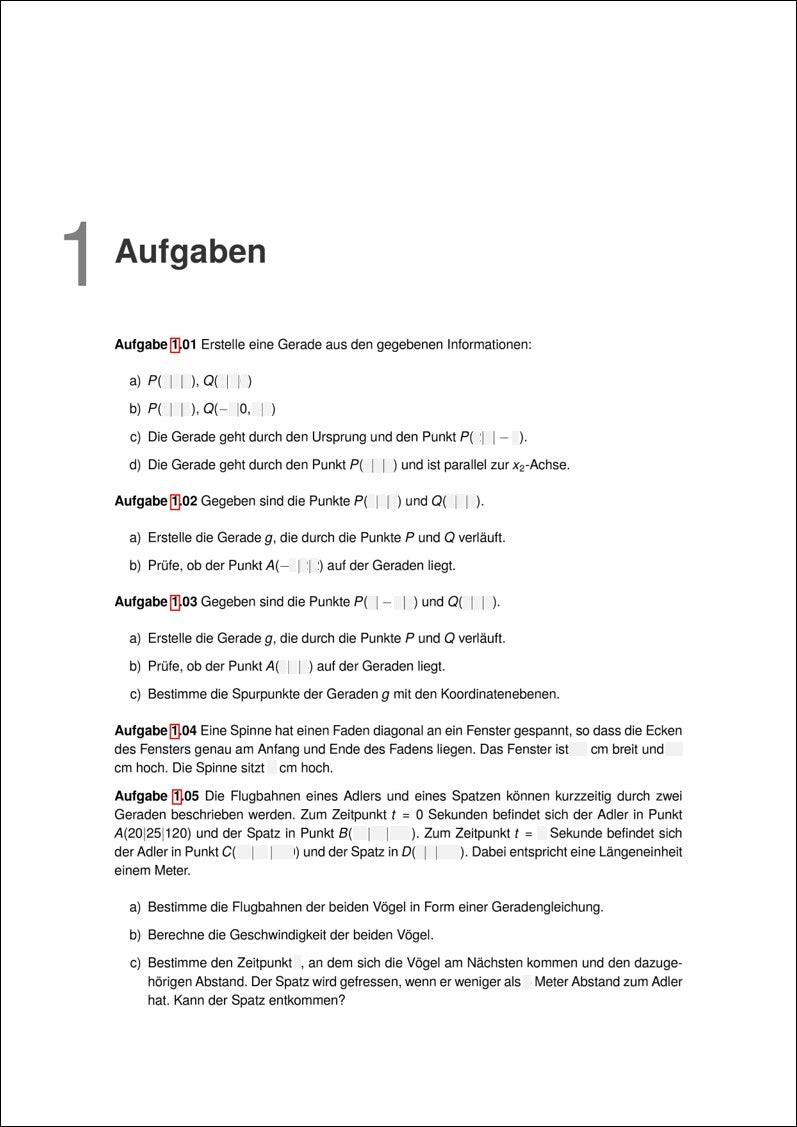 Aufgaben zu Geraden | StudyHelp Verlag.