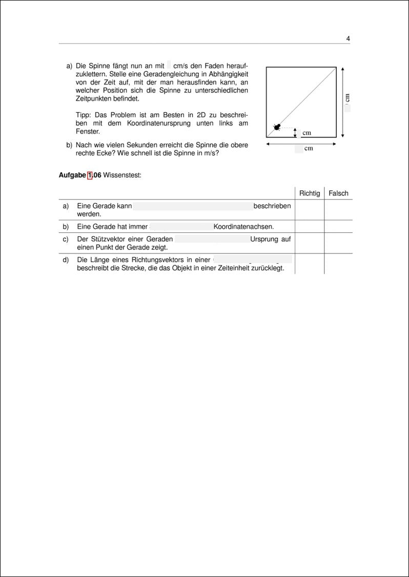 Aufgaben zu Geraden | StudyHelp Verlag.