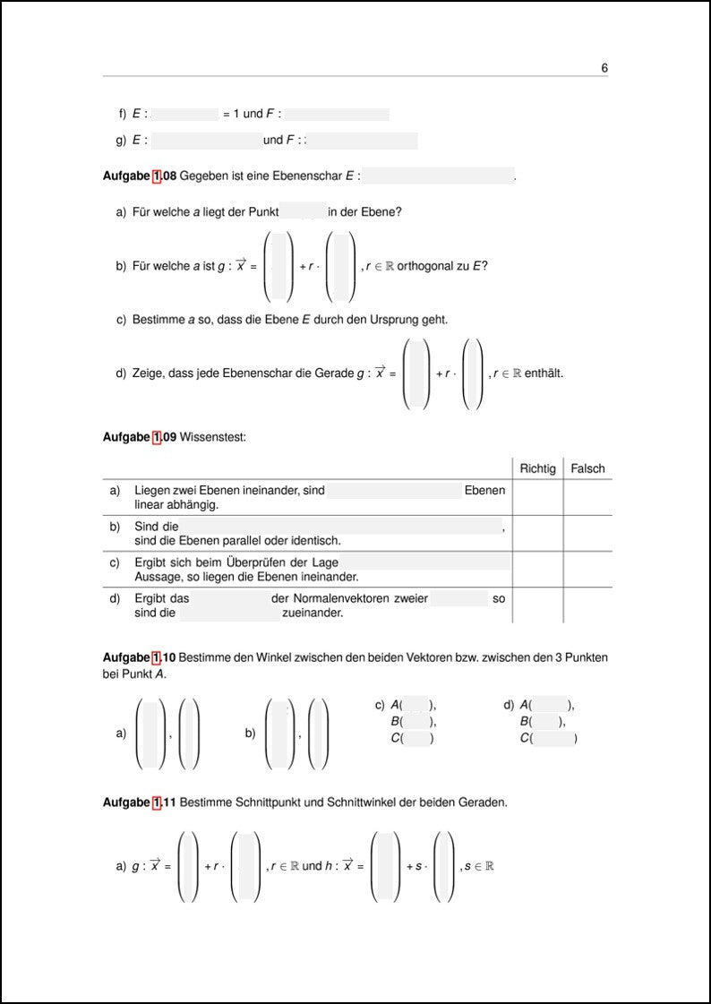 Aufgaben zu Lagebeziehungen | StudyHelp Verlag.