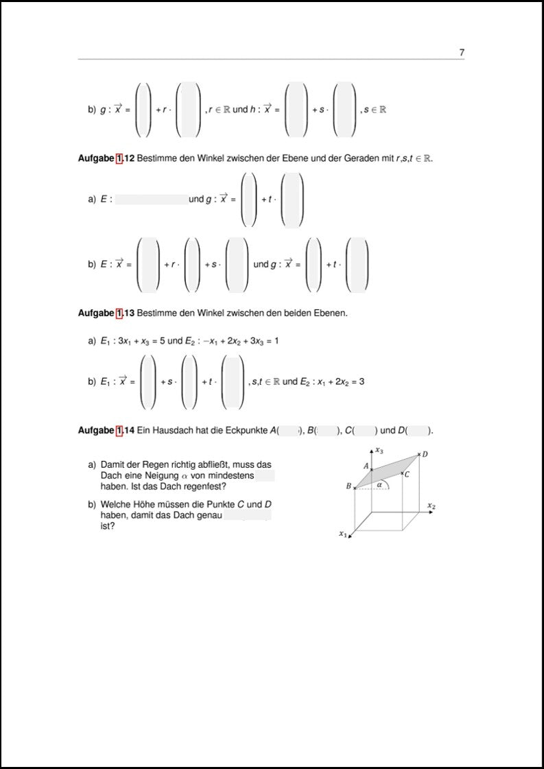 Aufgaben zu Lagebeziehungen | StudyHelp Verlag.