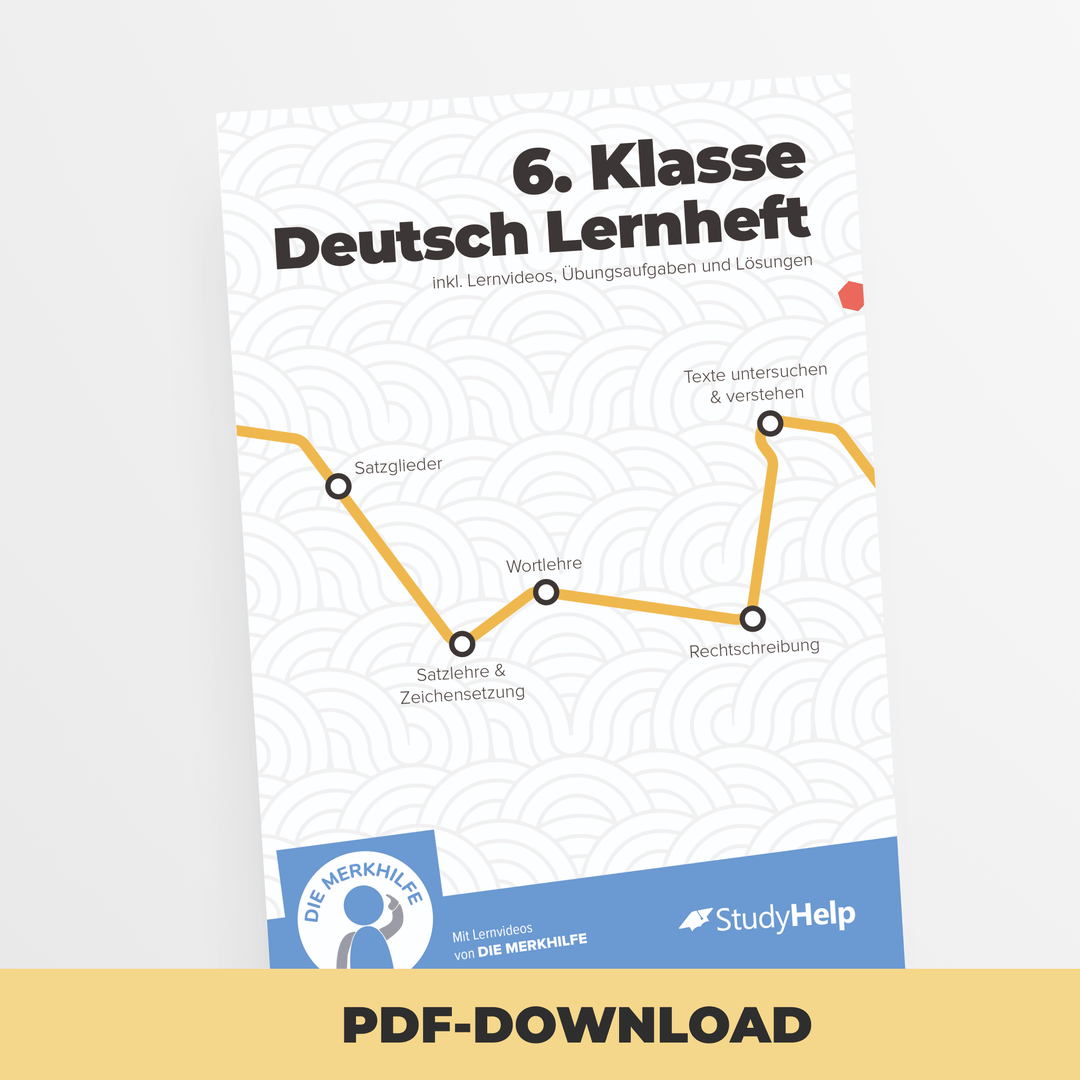 Deutsch Lernheft 6. Klasse | StudyHelp Verlag.