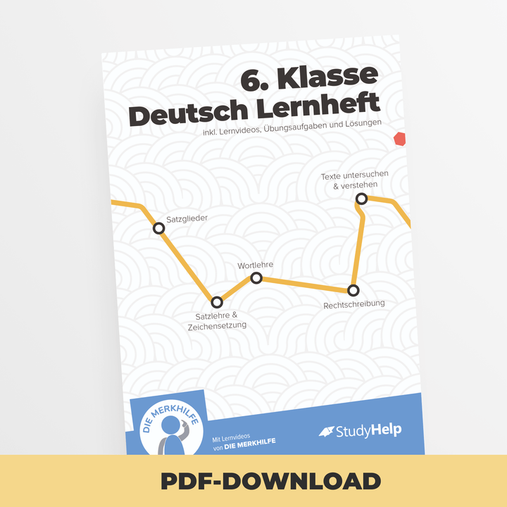 Deutsch Lernheft 6. Klasse | StudyHelp Verlag.