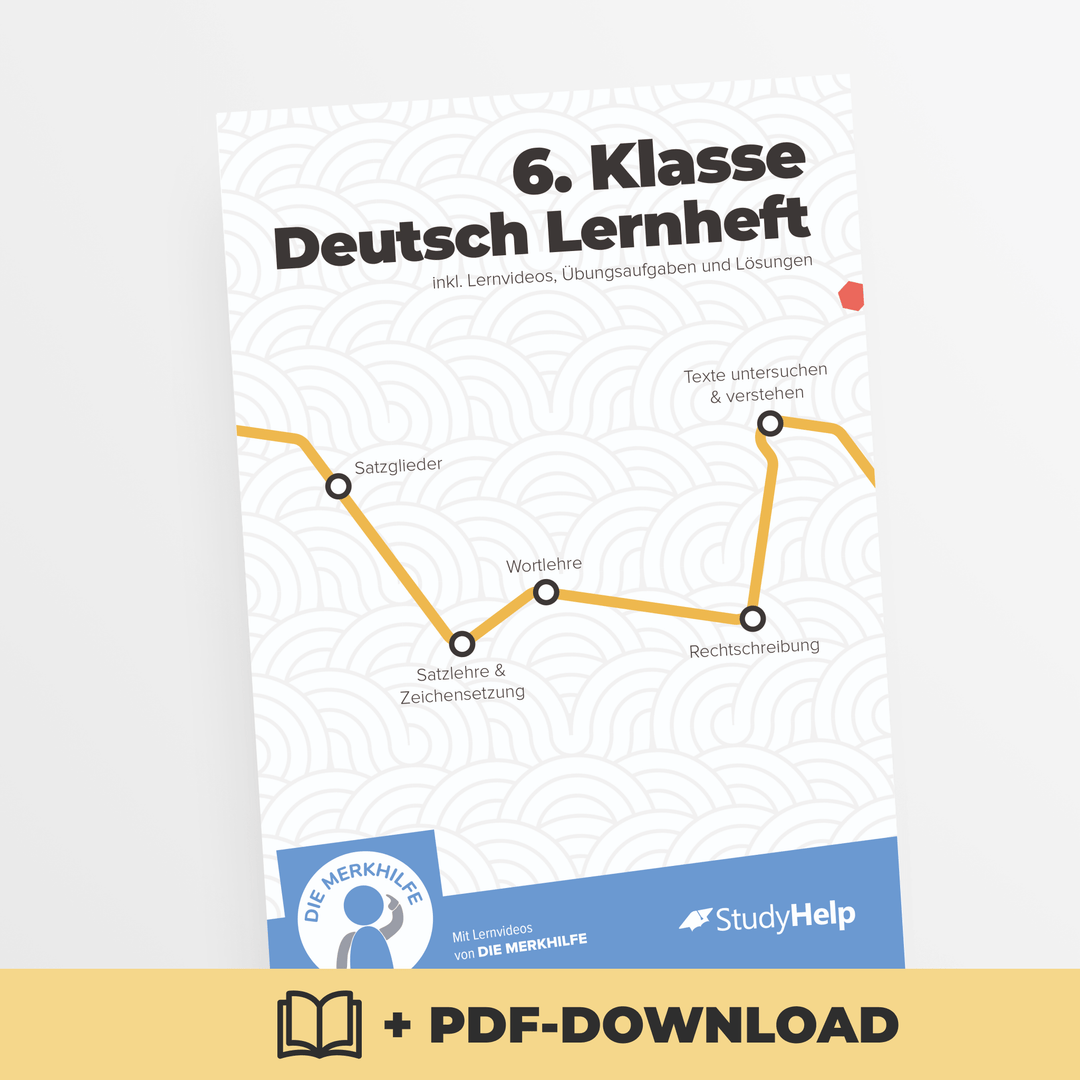 Deutsch Lernheft 6. Klasse | StudyHelp Verlag.
