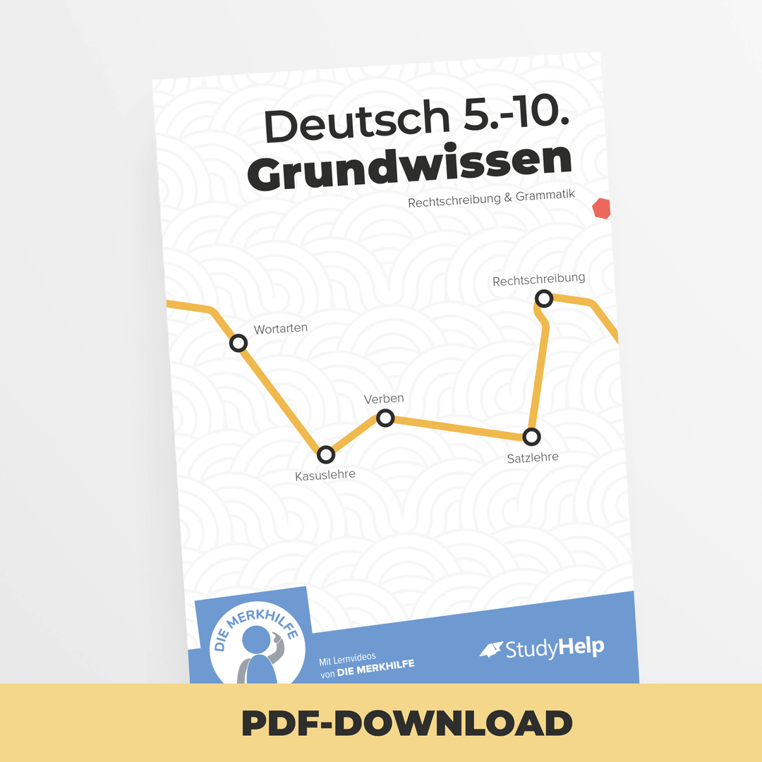 Deutsch Grundwissen - Rechtschreibung & Grammatik (Merkhilfe) | StudyHelp Verlag.