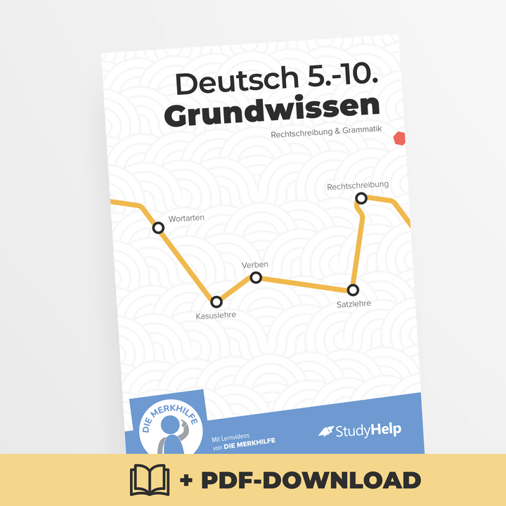 Deutsch Grundwissen - Rechtschreibung & Grammatik (Merkhilfe) | StudyHelp Verlag.